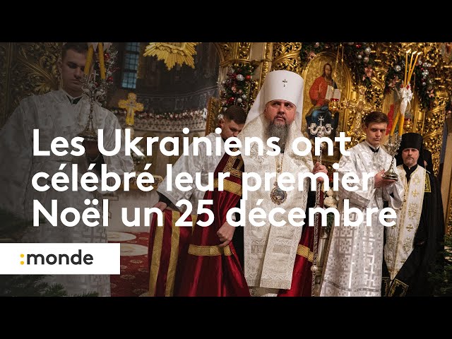 Les Ukrainiens ont célébré leur premier Noël un 25 décembre