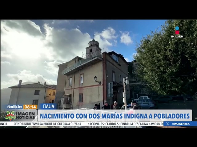 Nacimiento con dos Marías indigna a fieles en Italia