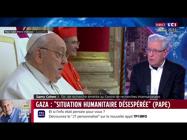 Dénonciation de "la situation humanitaire désespérée" à Gaza : le pape a une influence mor