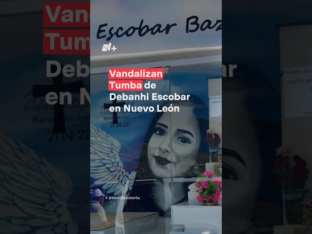 Vandalizan tumba de Debanhi Escobar en Nuevo León - N+ #shorts