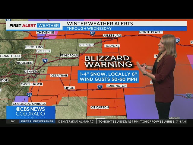 Strong Winds Tuesday, Blowing Snow for the Plains