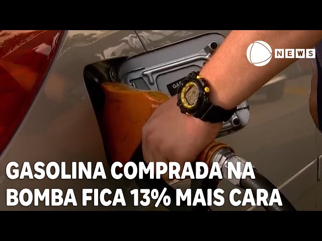 Gasolina comprada na bomba fica 13% mais cara em 2023