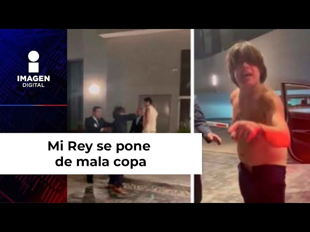 Mi Rey se pone de mala copa y se desviste para intentar golpear