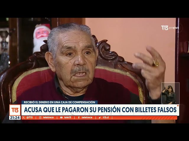 Acusa que le pagaron su pensión con billetes falsos