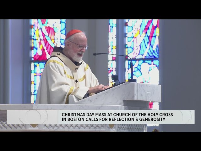 Christmas Mass held at Cathedral of Holy Cross in Boston