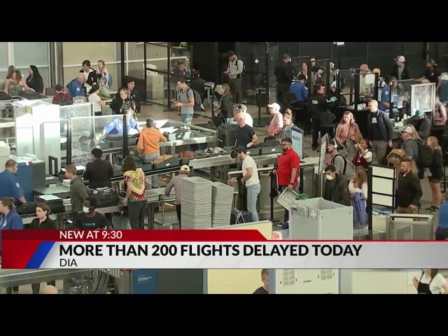 261 flights delayed, 19 canceled at DIA on Christmas