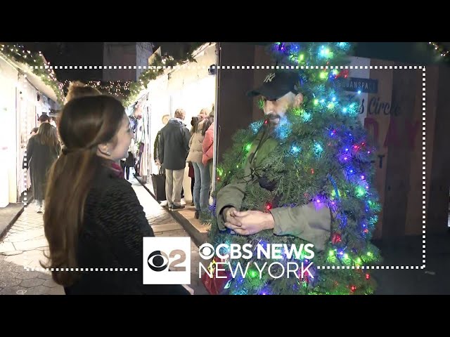 "Mr. Christmas Tree" visits New York City every year. Here's why.