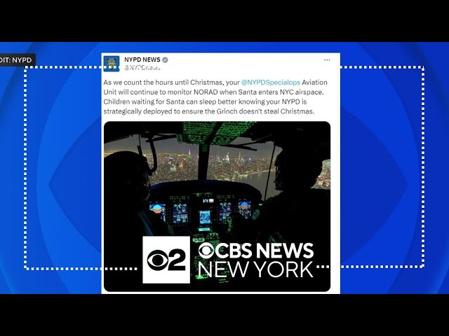 NYPD Aviation Unit monitored airspace over NYC for Santa