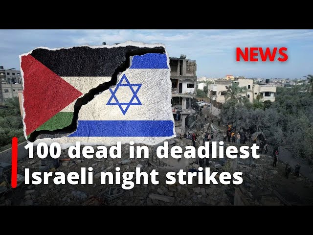 Israeli airstrikes kill 100 in Hamas War's deadliest night