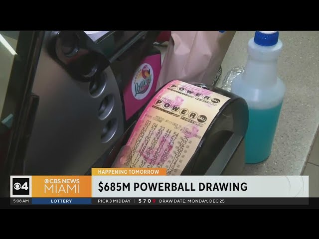 Powerball jackpot climbs to $685 million ahead of Wednesday drawing