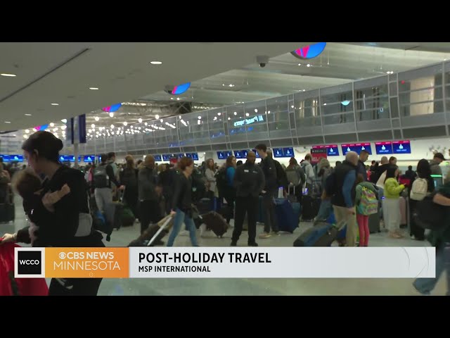 Holiday rush continues at MSP Airport on Tuesday