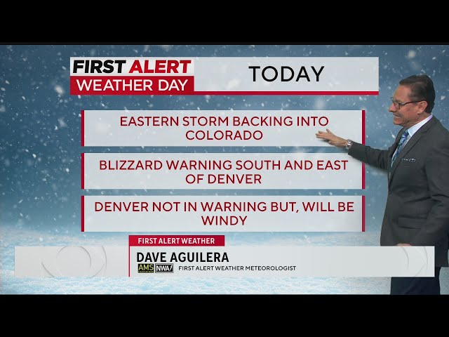 Blizzard Warning south and east of the Denver Metro Area