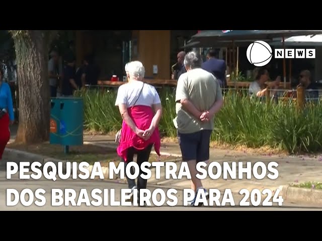 Pesquisa mostra maiores sonhos dos brasileiros para 2024