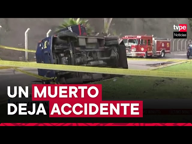 Chorrillos: accidente en la Costa Verde deja un muerto