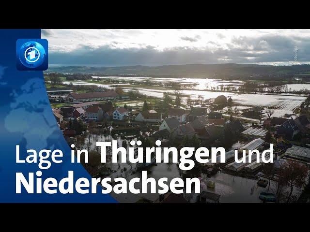 Hochwasserlage in Thüringen und Niedersachsen