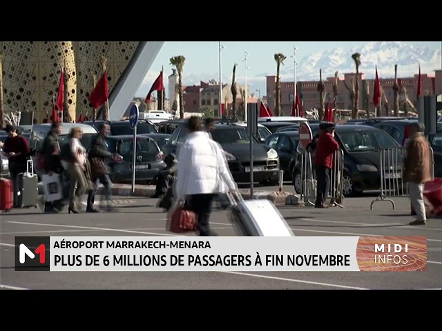 Aéroport Marrakech-Menara : Plus de 6,24 millions de passagers à fin novembre