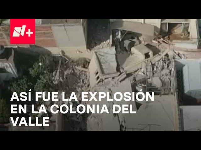 Momento de explosión en edificio de Colonia del Valle - Despierta