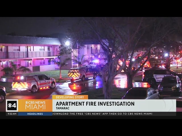 Woman dies after Tamarac apartment fire