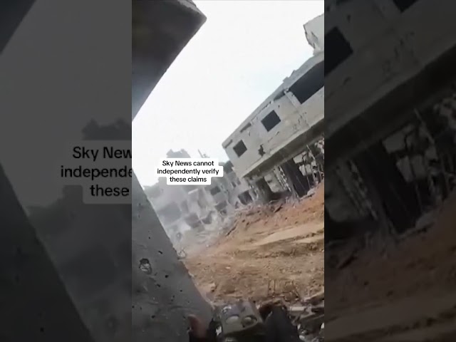 Israeli military releases footage of forces operating in Gaza Strip