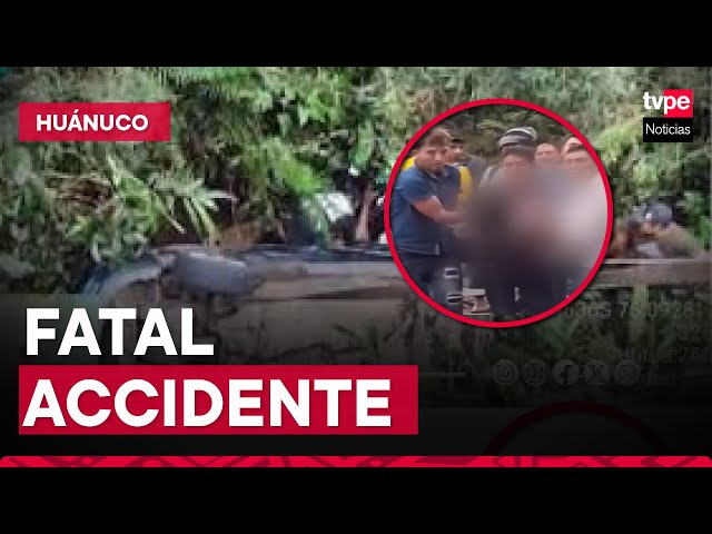 Huánuco: dos menores fallecieron en despiste de vehículo