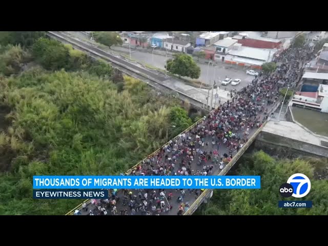 Migrant caravan slogs on through southern Mexico with no expectations from a US-Mexico meeting