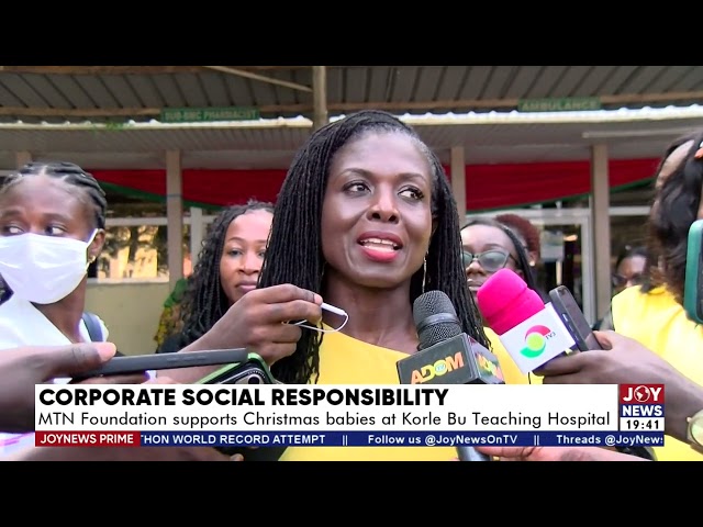 Prime Business || MTN Foundation supports Christmas babies at Korle Bu Teaching Hospital