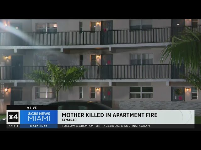 Woman dead after Tamarac apartment fire