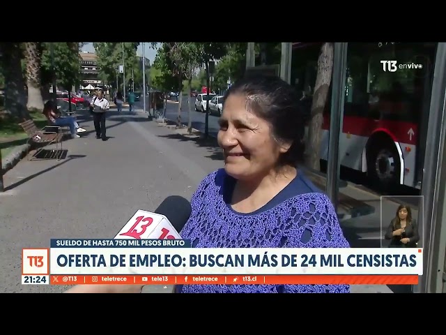 Oferta de empleo: buscan más de 24 mil censistas