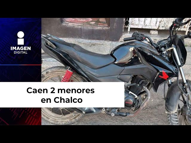 Caen 2 menores en Chalco por robo