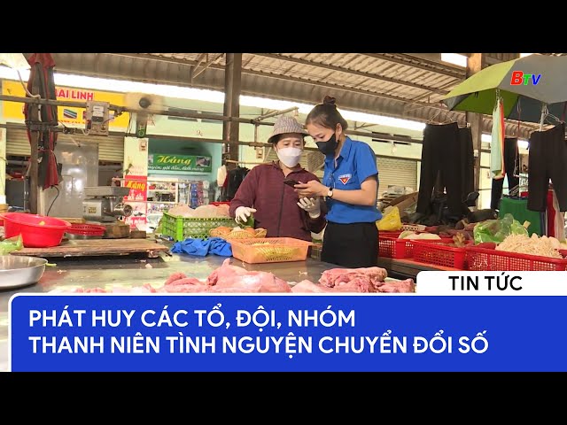 Phát huy các Tổ, Đội, Nhóm Thanh niên tình nguyện chuyển đổi số