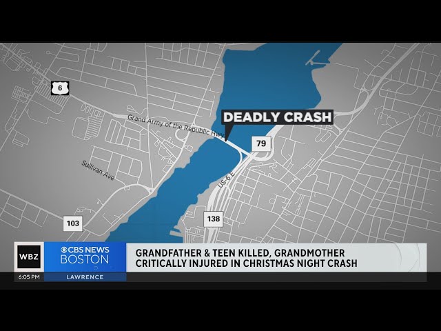 Grandfather, teen killed in Christmas crash