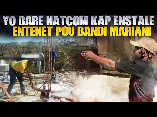 Yo Bare Natcom Kap Enstale Entenet Nan Fyèf Gang Mariani Yo, Lapolis LA Gen Elikoptè