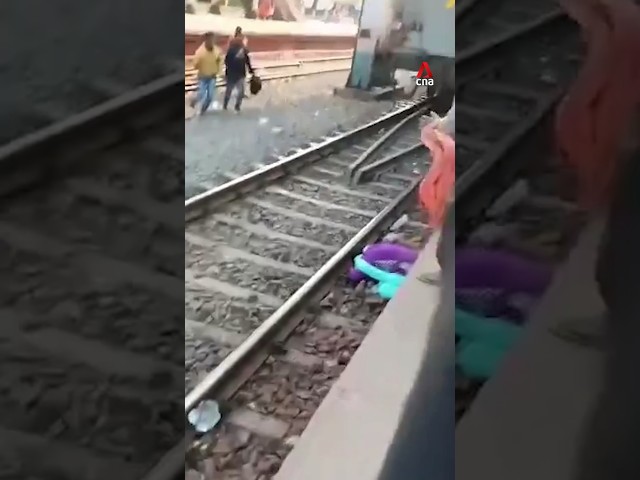 Woman in India shields two children from moving train on Dec 24, all 3 survive