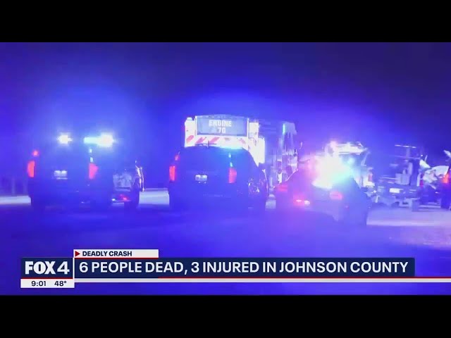 6 killed, 3 hurt in head-on crash on U.S. Hwy 67 in Johnson County