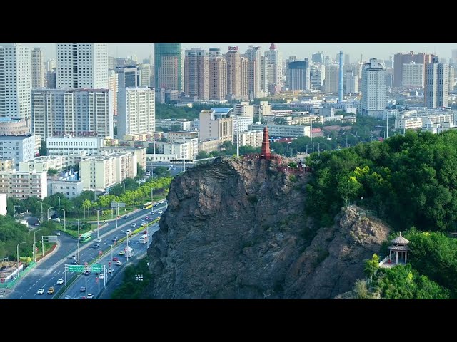 Drone tour of Urumqi in China's Xinjiang