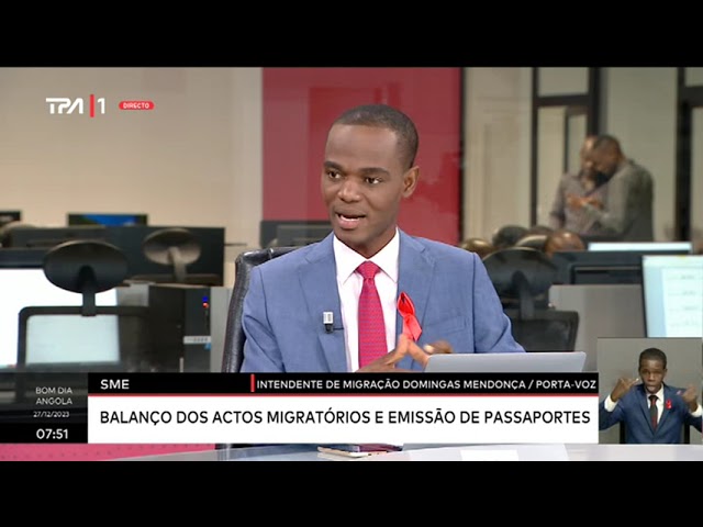 SME - Balanço dos actos migratórios e emissão de passaportes