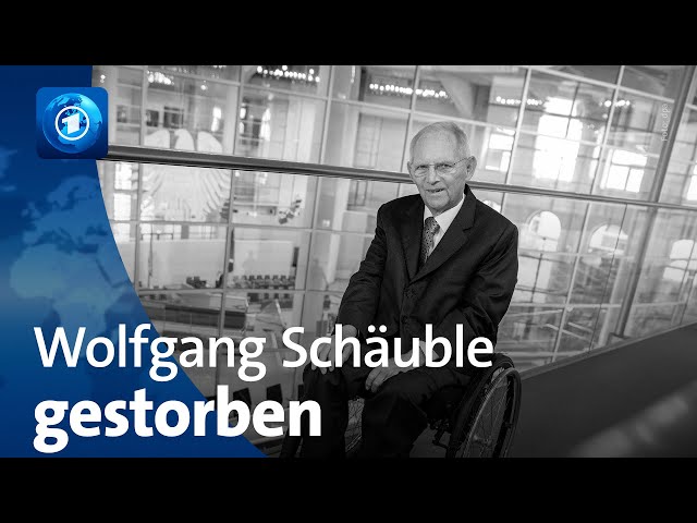 Trauer um CDU-Politiker: Wolfgang Schäuble ist tot