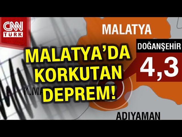 SON DAKİKA!  | Malatya'da 4.3 büyüklüğünde Korkutan Deprem! #Haber