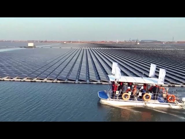 China's largest floating photovoltaic power station on mining subsidence area fully operational