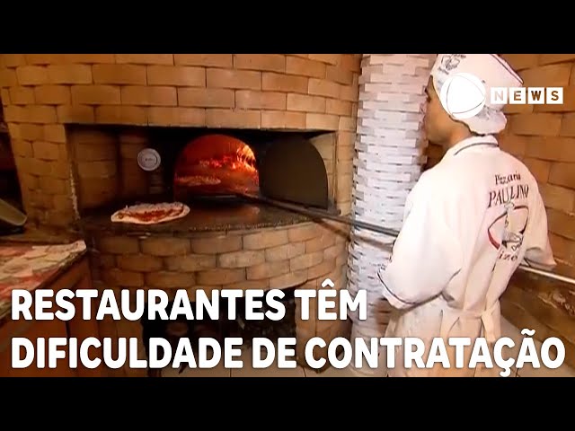 Restaurantes têm dificuldade de contratar funcionários