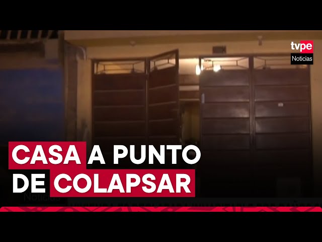 Denuncian que vivienda tiene riesgo de colapso debido a daños provocados por construcción aledaña