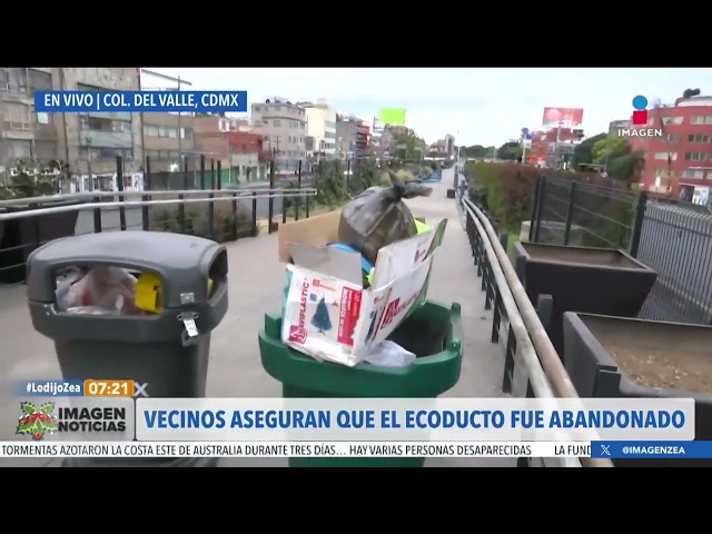 Denuncian el deterioro y abandono del Parque Lineal Ecoducto | Noticias con Francisco Zea