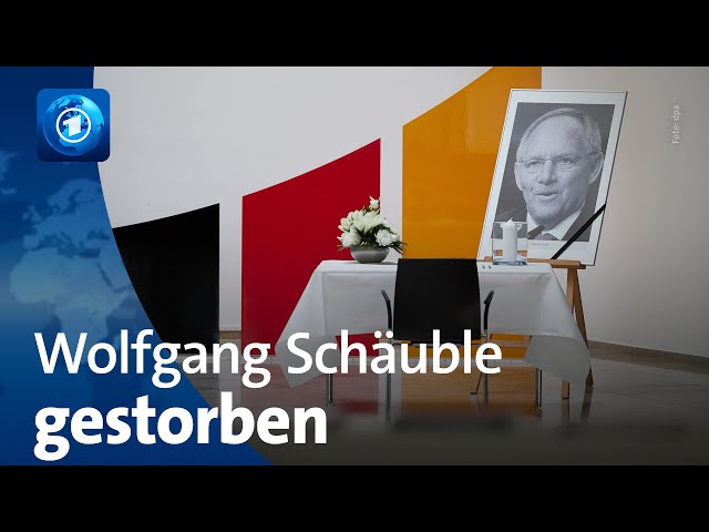 Eine Ära endet: Trauer um CDU-Politiker Wolfgang Schäuble