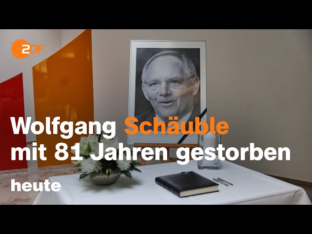 heute 19:00 Uhr 27.12.23 Trauer um Wolfgang Schäuble, Hochwasserlage, Darts-WM