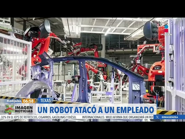 Robot de Tesla ataca a empleado en una fábrica en Texas | Noticias con Francisco Zea