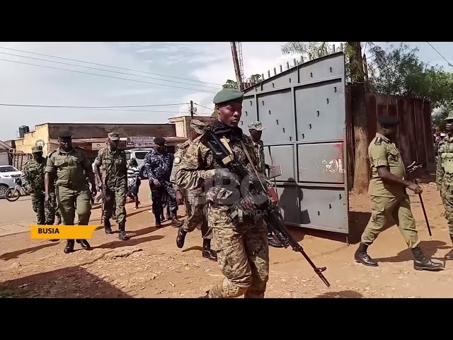 UPDF AND POLICE INTENSIFY VIGILANCE AT BUSIA BOARDER.