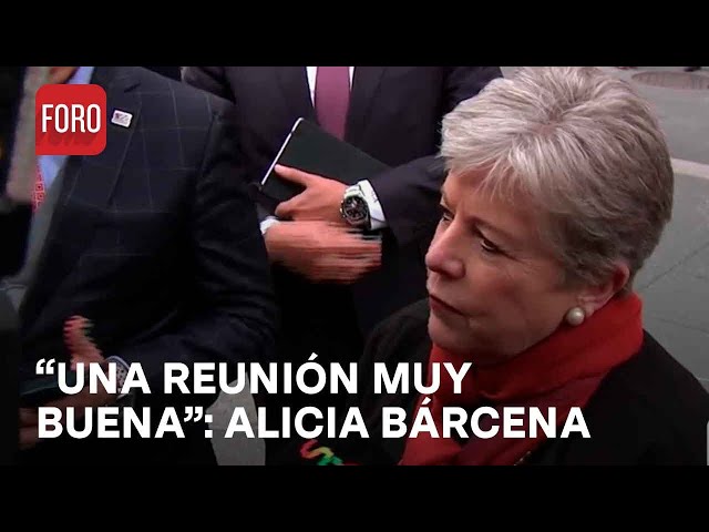 Alicia Bárcena tras reunión con comitiva de Estados Unidos - Las Noticias