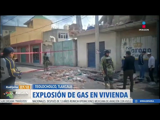 Explosión de gas en vivienda en Tlaxcala deja cinco heridos | Noticias con Francisco Zea