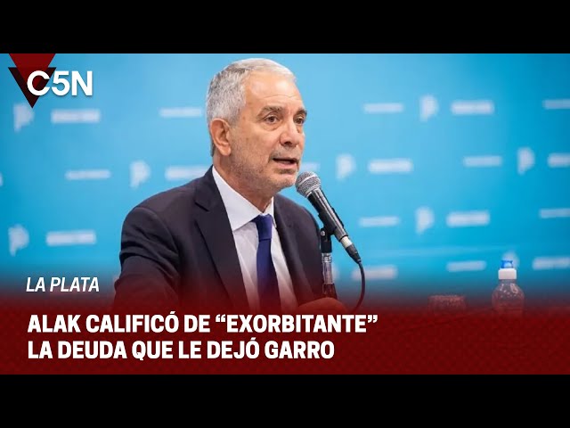 LA PLATA: JULIO ALAK denunció DEUDAS de la GESTIÓN ANTERIOR