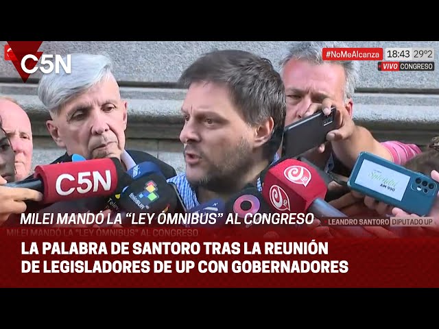 LEANDRO SANTORO, sobre el DNU de MILEI: "Me pregunto si quieren CERRAR el CONGRESO"